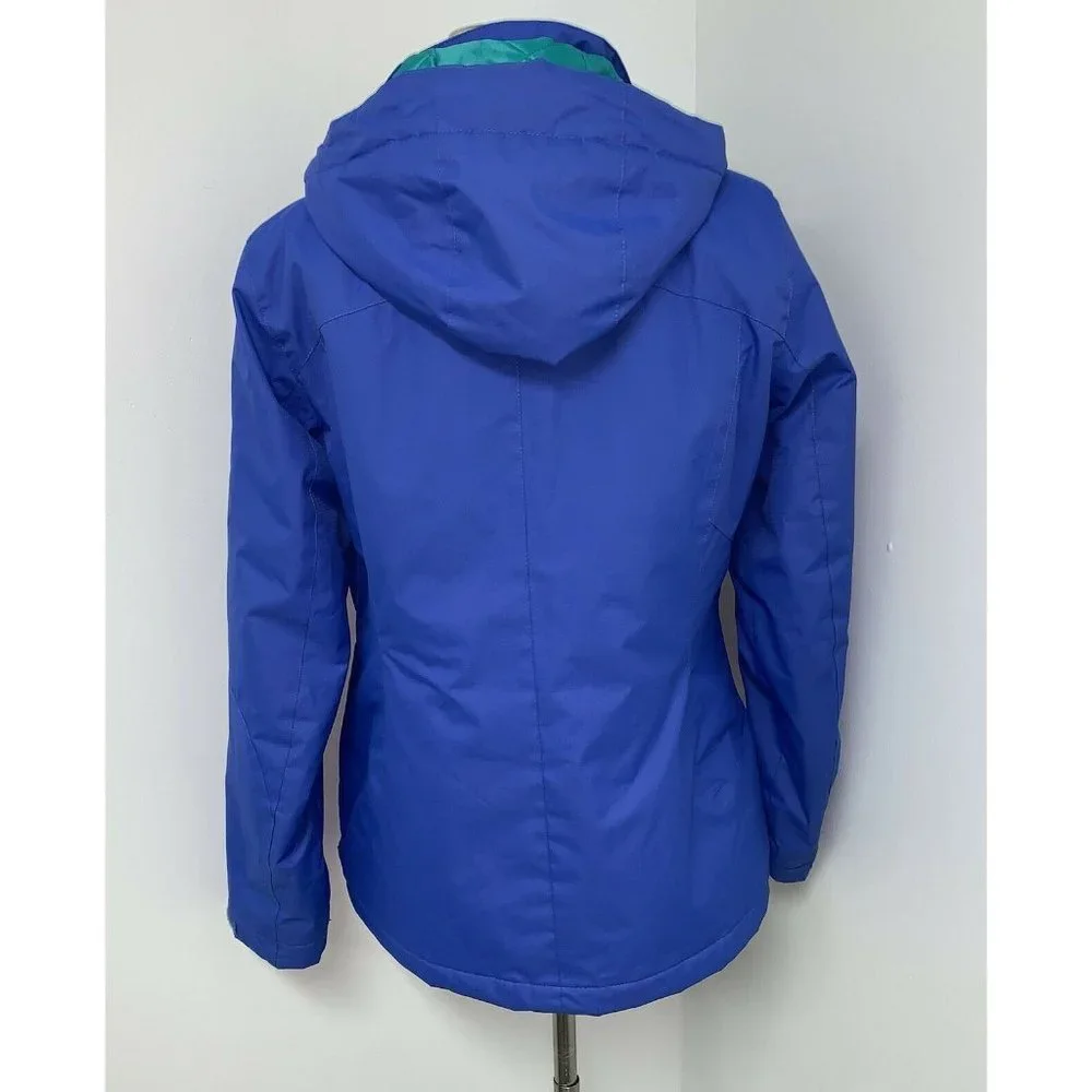 ZeroXposur Womens Winter Ski Jacket Coat Size M Blue Lined Hooded Snowboarding - Picture 4 of 8